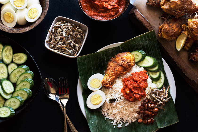 Nasi Lemak Chicken Drumstick